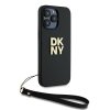 DKNY DKHCP14LPBSWSK iPhone 14 Pro 6.1czarny/black hardcase Wrist Strap Stock Logo